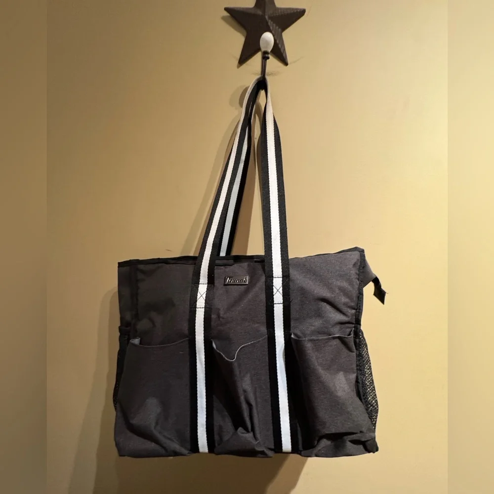 Trunab Grey Teacher Nurse Utility Tote Bag Work Organizer Pockets